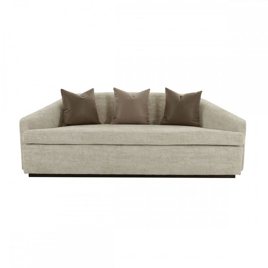 TOV Furniture Abreeyah Beige Velvet Sofa