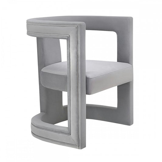 TOV Furniture Ada Gray Velvet Chair