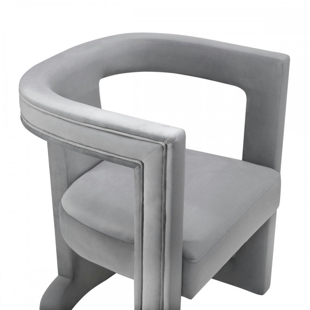 TOV Furniture Ada Gray Velvet Chair