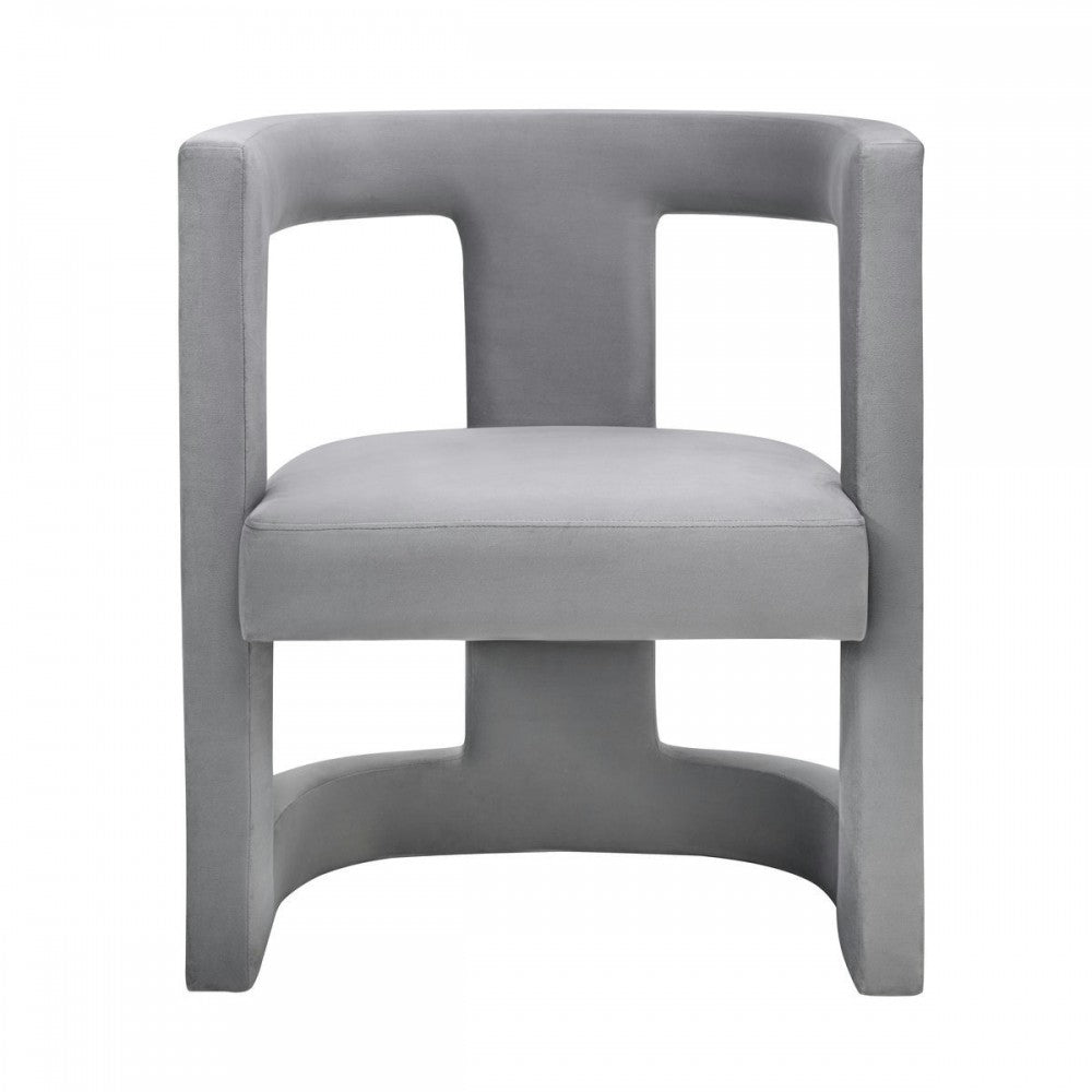 TOV Furniture Ada Gray Velvet Chair