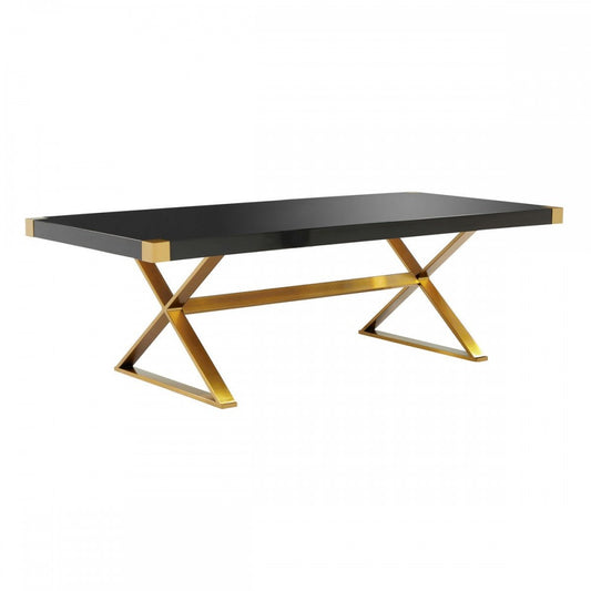 TOV Furniture Adeline Black Lacquer Dining Table