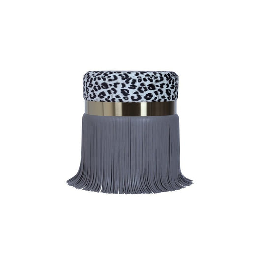 TOV Furniture Ajani Upholstered Ottoman in Gray