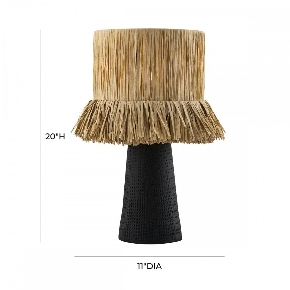 TOV Furniture Amira Rafia Natural Table Lamp