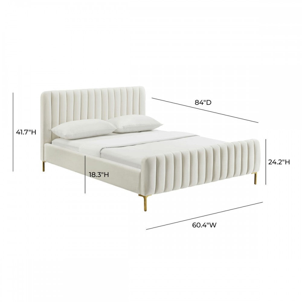 TOV Furniture Angela Cream  Bed in Full