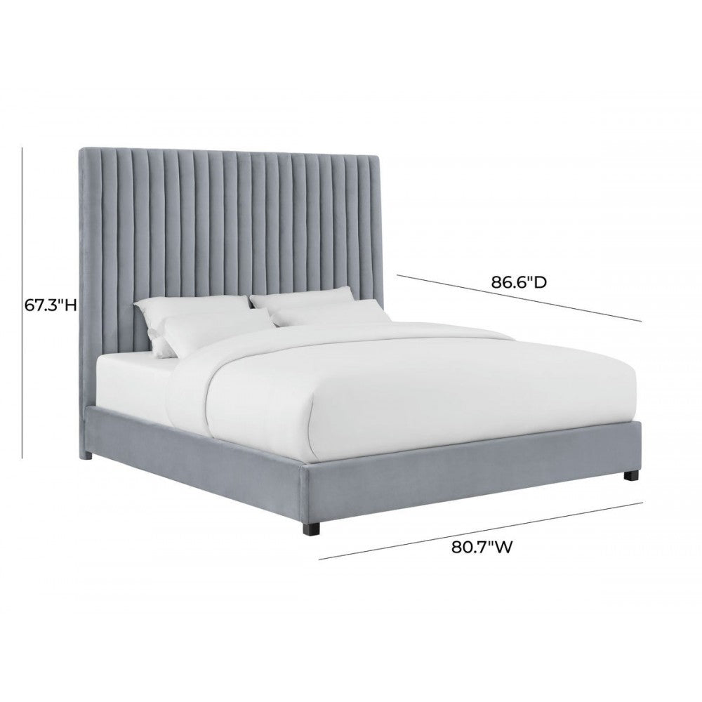 TOV Furniture Arabelle Gray Bed in King