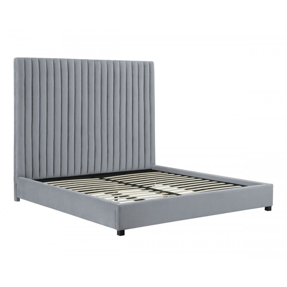 TOV Furniture Arabelle Gray Bed in Queen