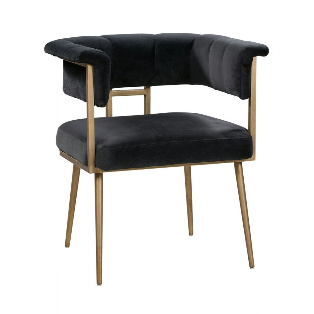 TOV Furniture Astrid Gray Velvet Chair