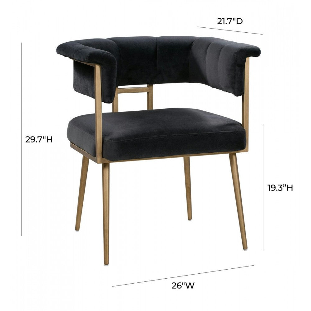 TOV Furniture Astrid Gray Velvet Chair