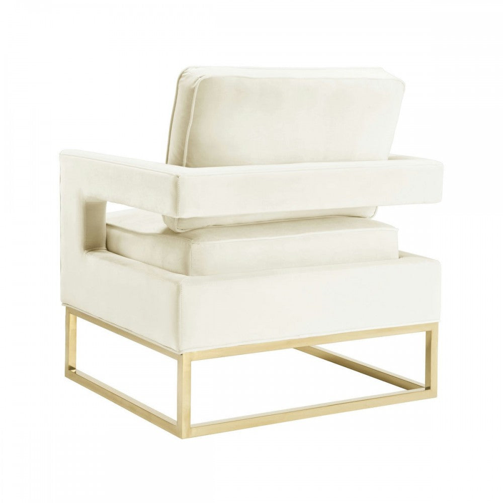 TOV Furniture Avery Cream Velvet Chair