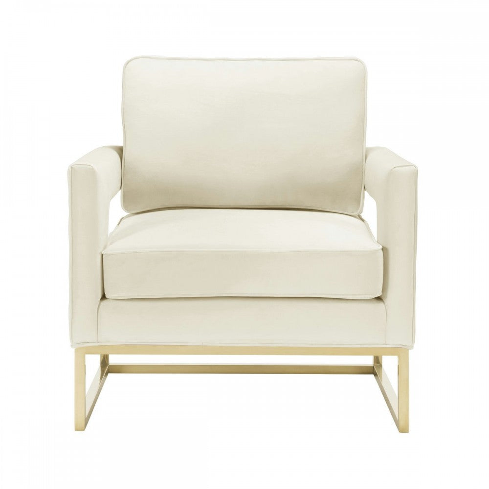 TOV Furniture Avery Cream Velvet Chair