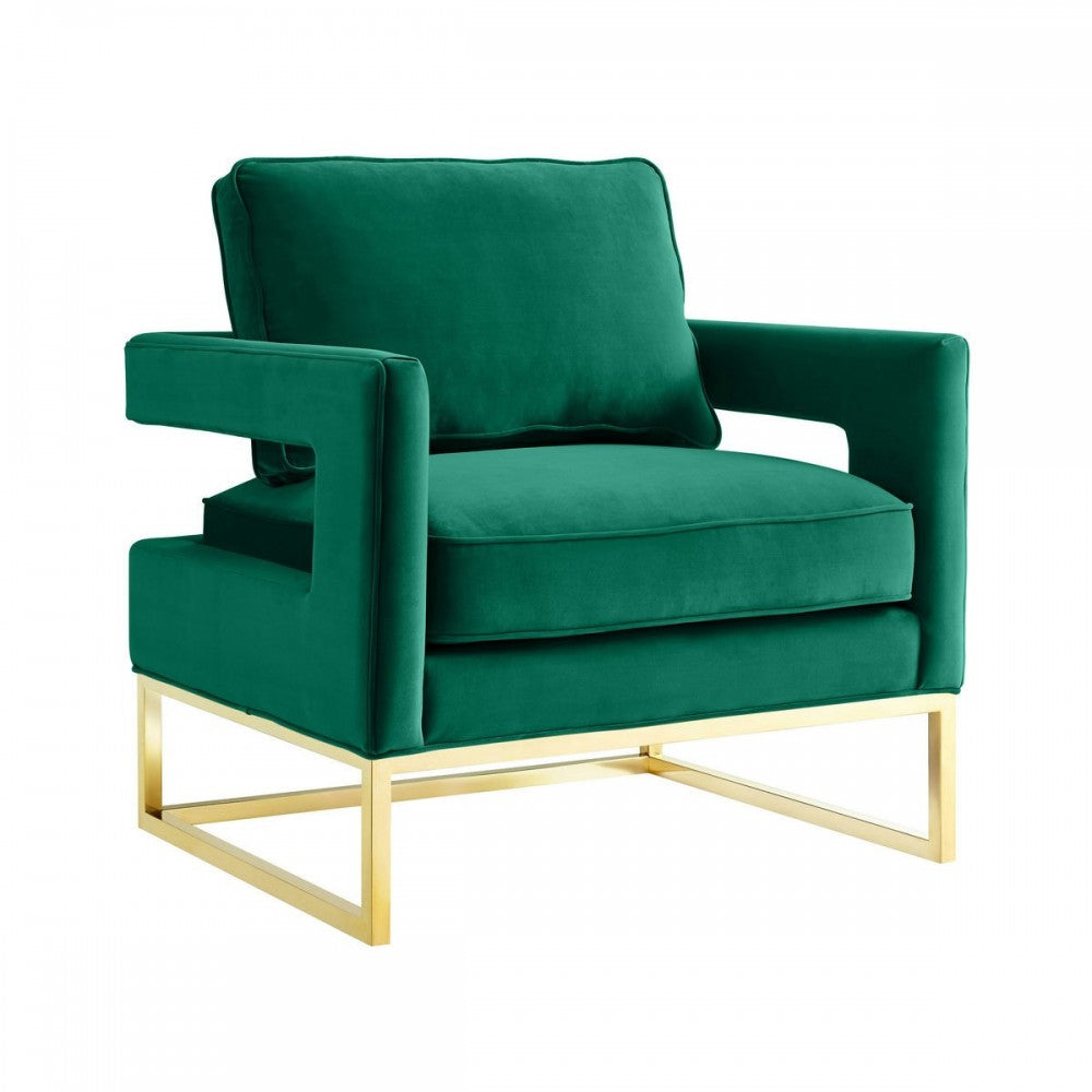 TOV Furniture Avery Forest Green Velvet Chair