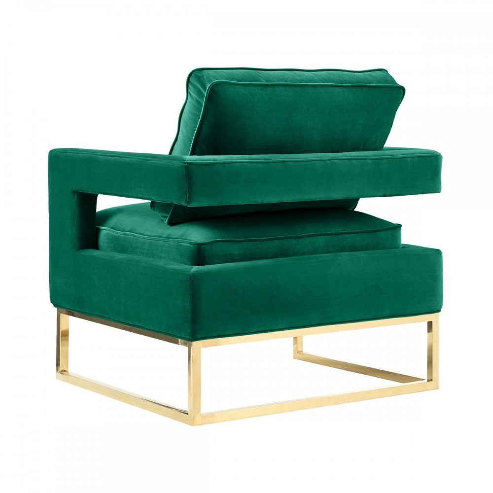 TOV Furniture Avery Forest Green Velvet Chair