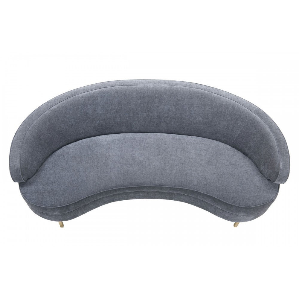TOV Furniture Baila Gray Velvet Sofa