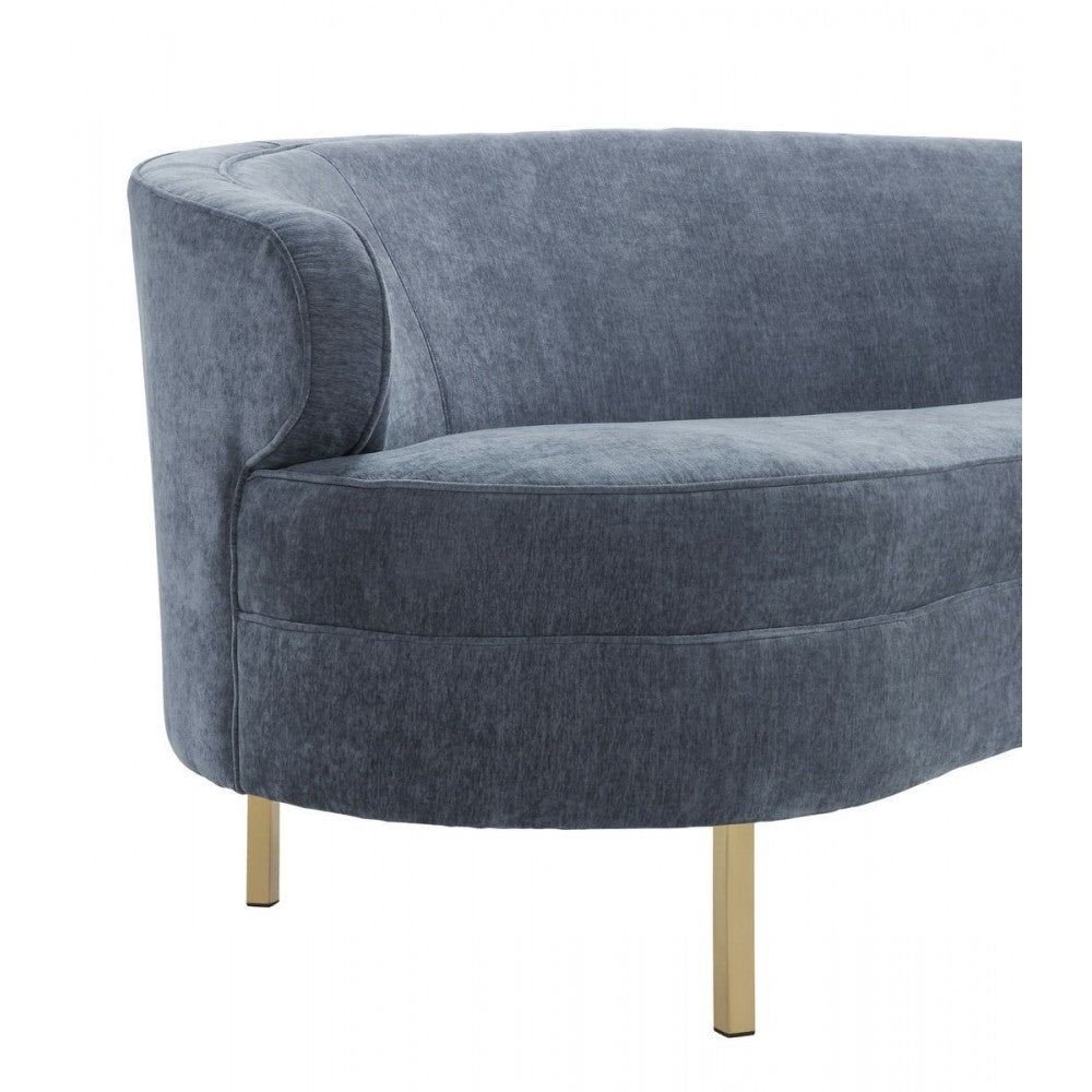 TOV Furniture Baila Gray Velvet Sofa
