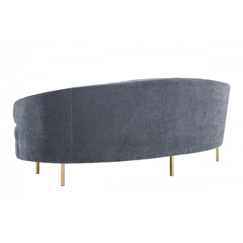 TOV Furniture Baila Gray Velvet Sofa