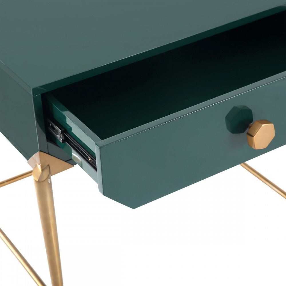 TOV Furniture Bajo Green Lacquer Side Table