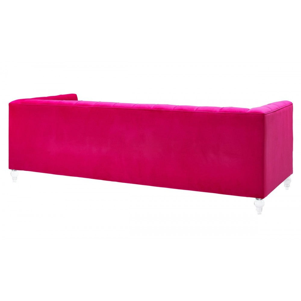 TOV Furniture Bea Pink Velvet Sofa