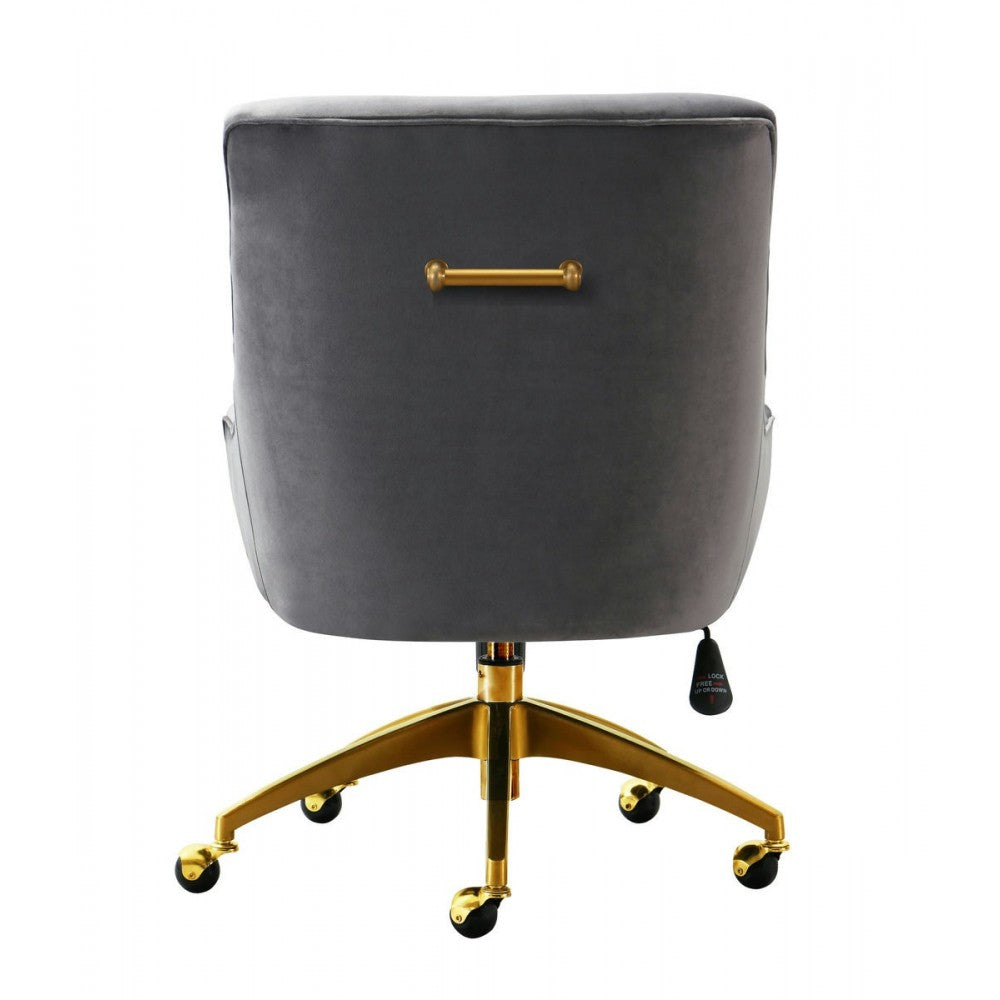 TOV Furniture Beatrix Gray Office Swivel Chair