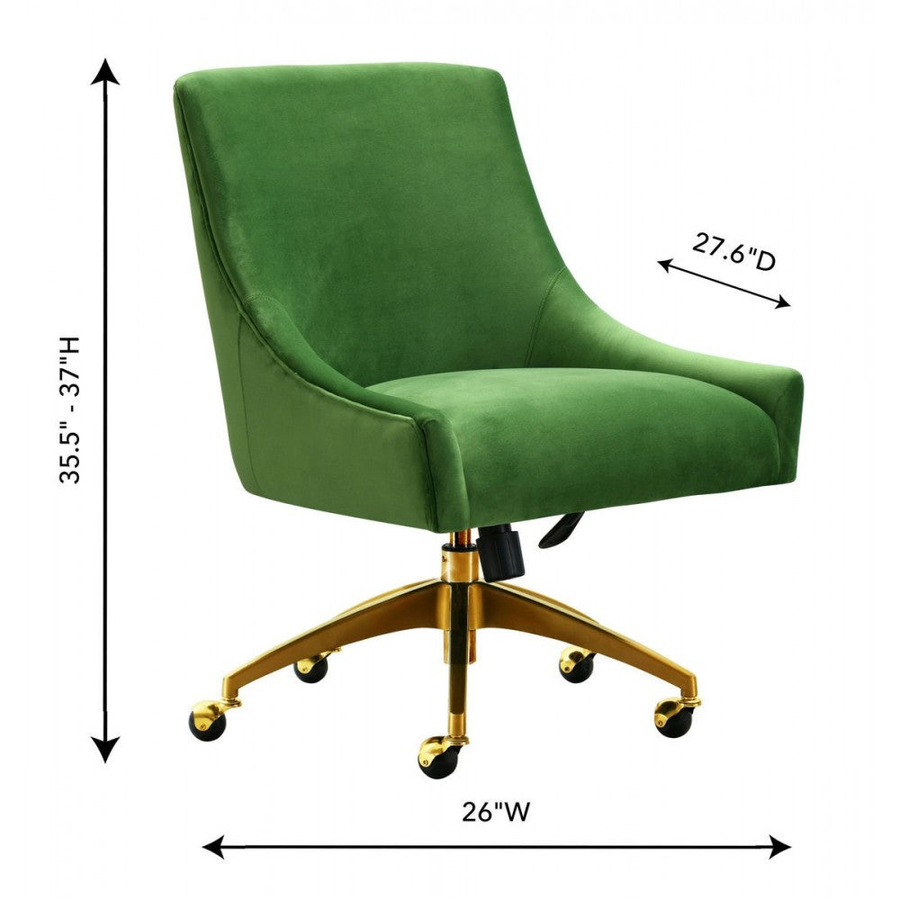 TOV Furniture Beatrix Green Office Swivel Chair