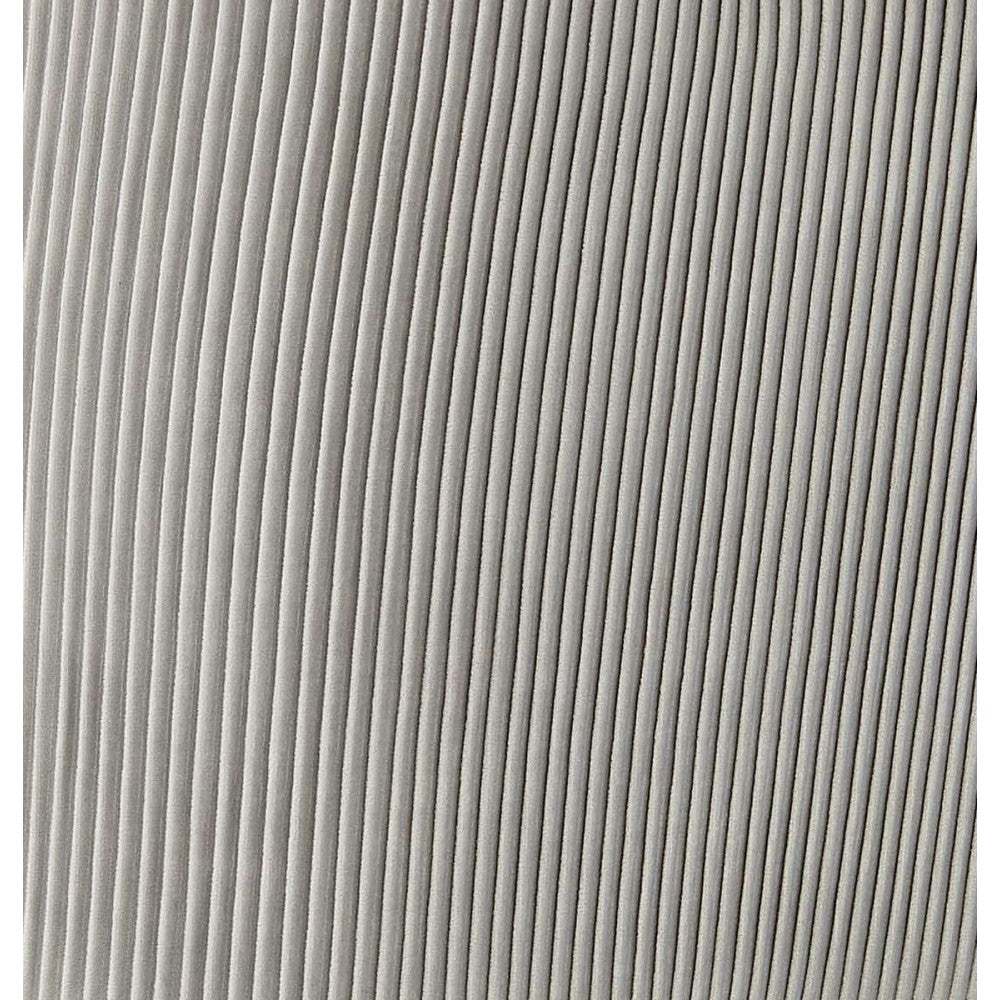 TOV Furniture Beatrix Pleated Light Gray Velvet Side Chair - Silver Legs