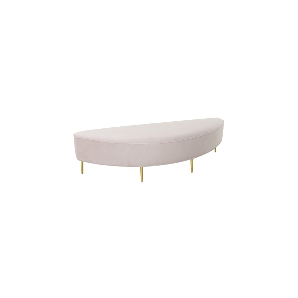 TOV Furniture Bianca Blush Velvet Queen Bench