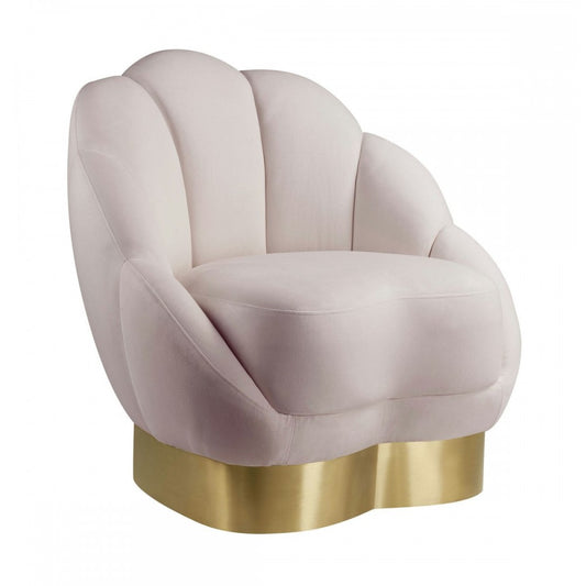 TOV Furniture Bloom Blush Velvet Chair