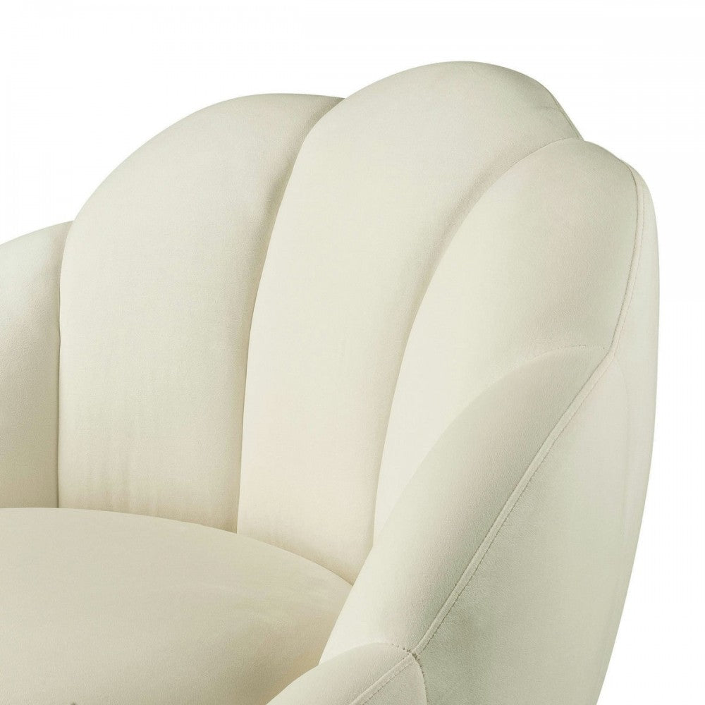 TOV Furniture Bloom Cream Velvet Chair