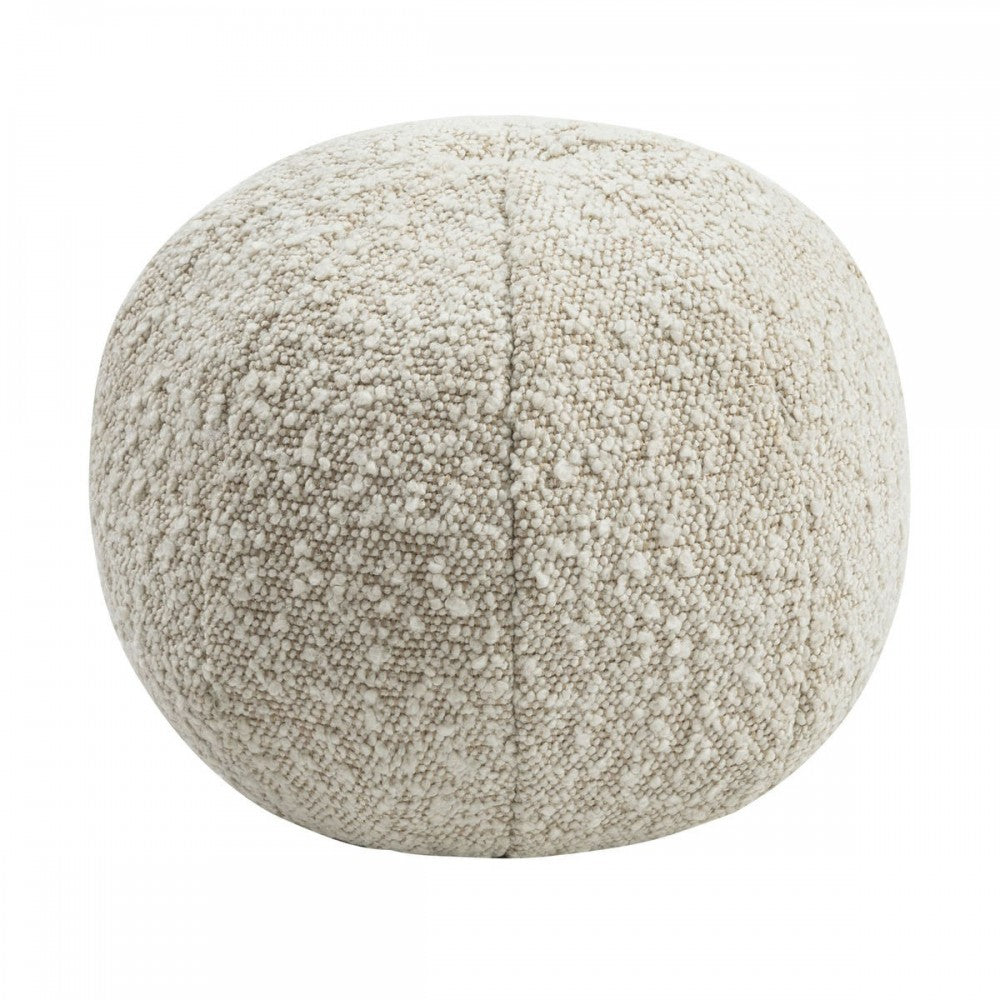 TOV Furniture Boba 9" Beige Boucle Pillow