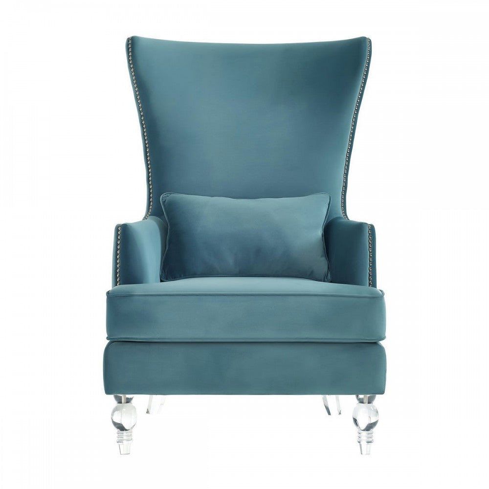 TOV Furniture Bristol Sea Blue Tall Chair