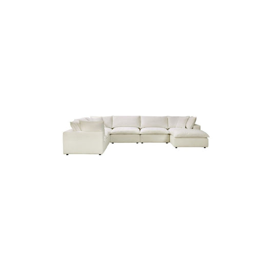 TOV Furniture Cali Natural Modular Large Chaise Sectional