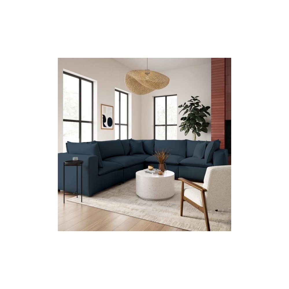 TOV Furniture Cali Navy Modular L-Sectional
