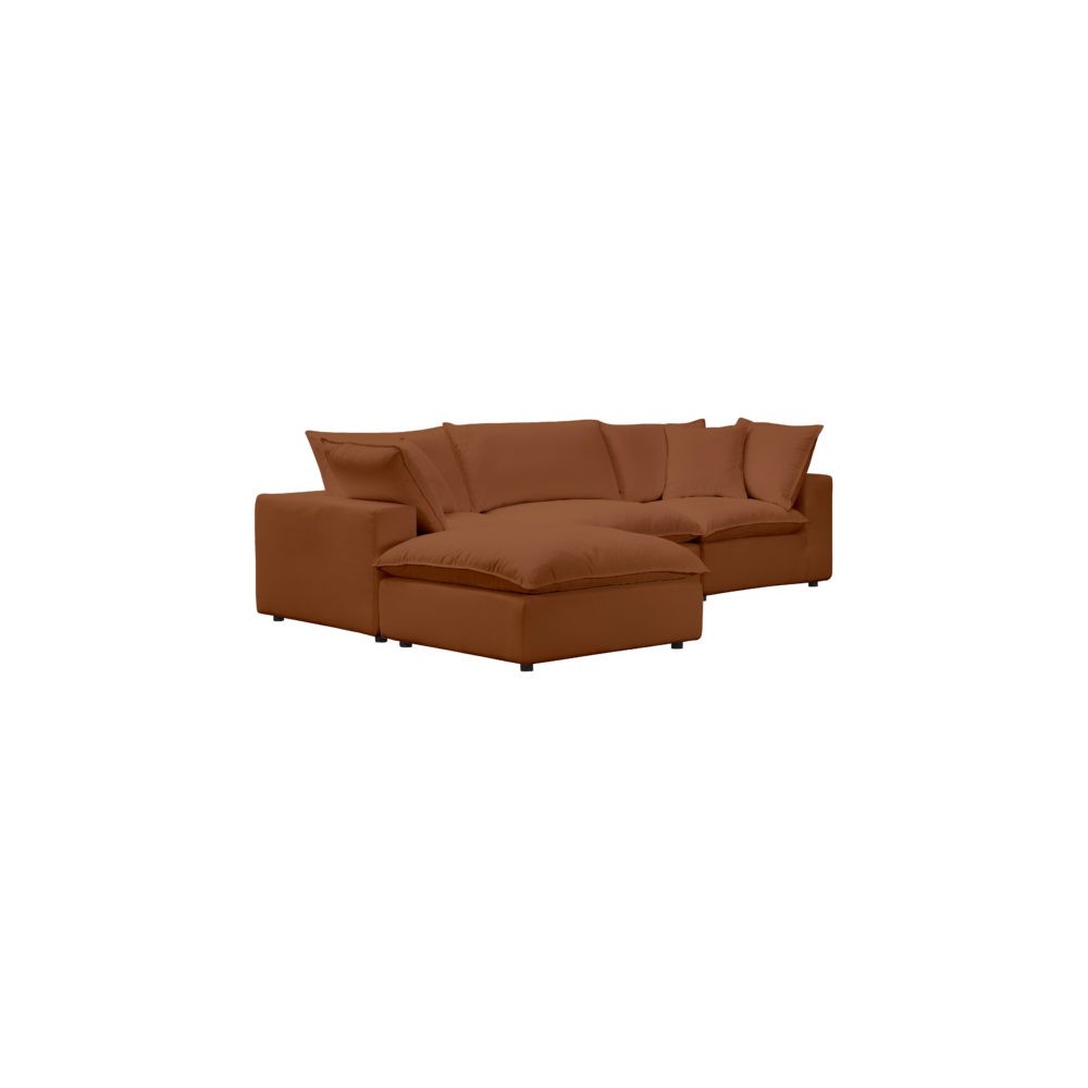 TOV Furniture Cali Rust Modular 4 Piece Sectional