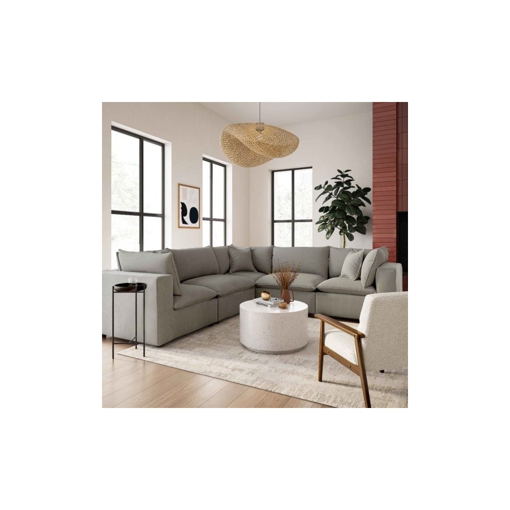 TOV Furniture Cali Slate Modular L-Sectional