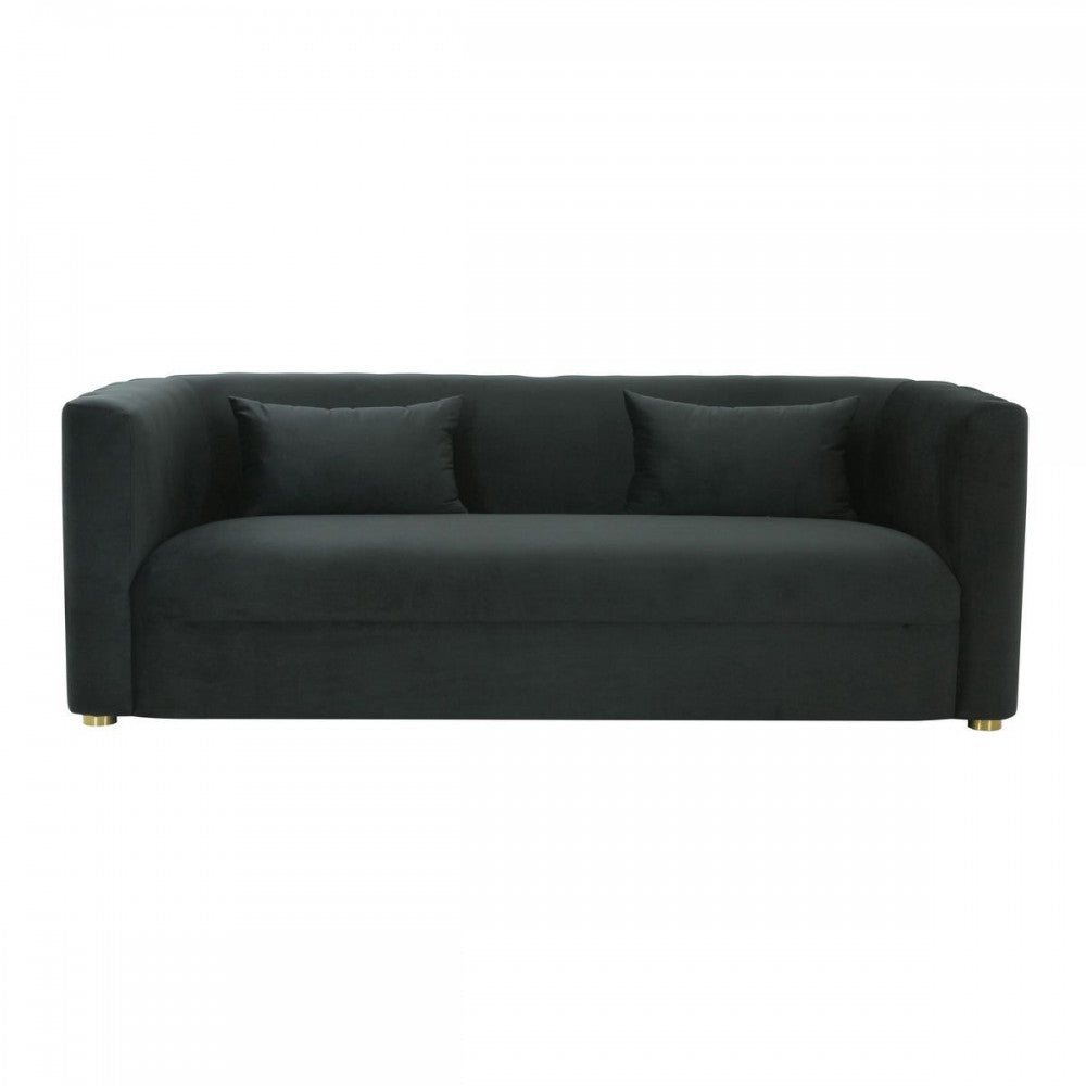 TOV Furniture Callie Black Velvet Sofa