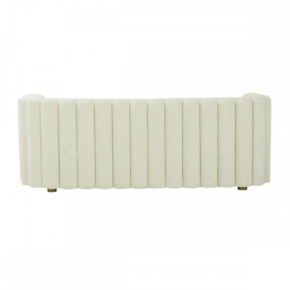 TOV Furniture Callie Cream Velvet Sofa