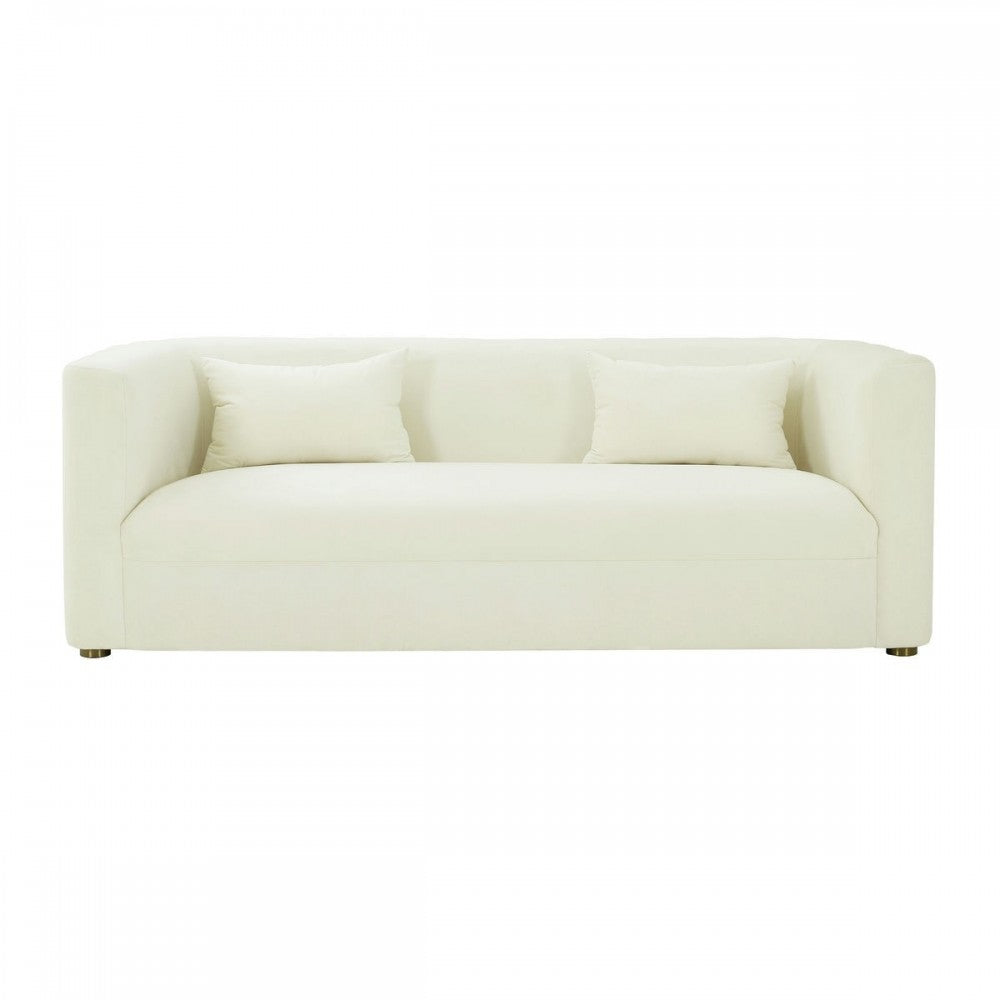 TOV Furniture Callie Cream Velvet Sofa
