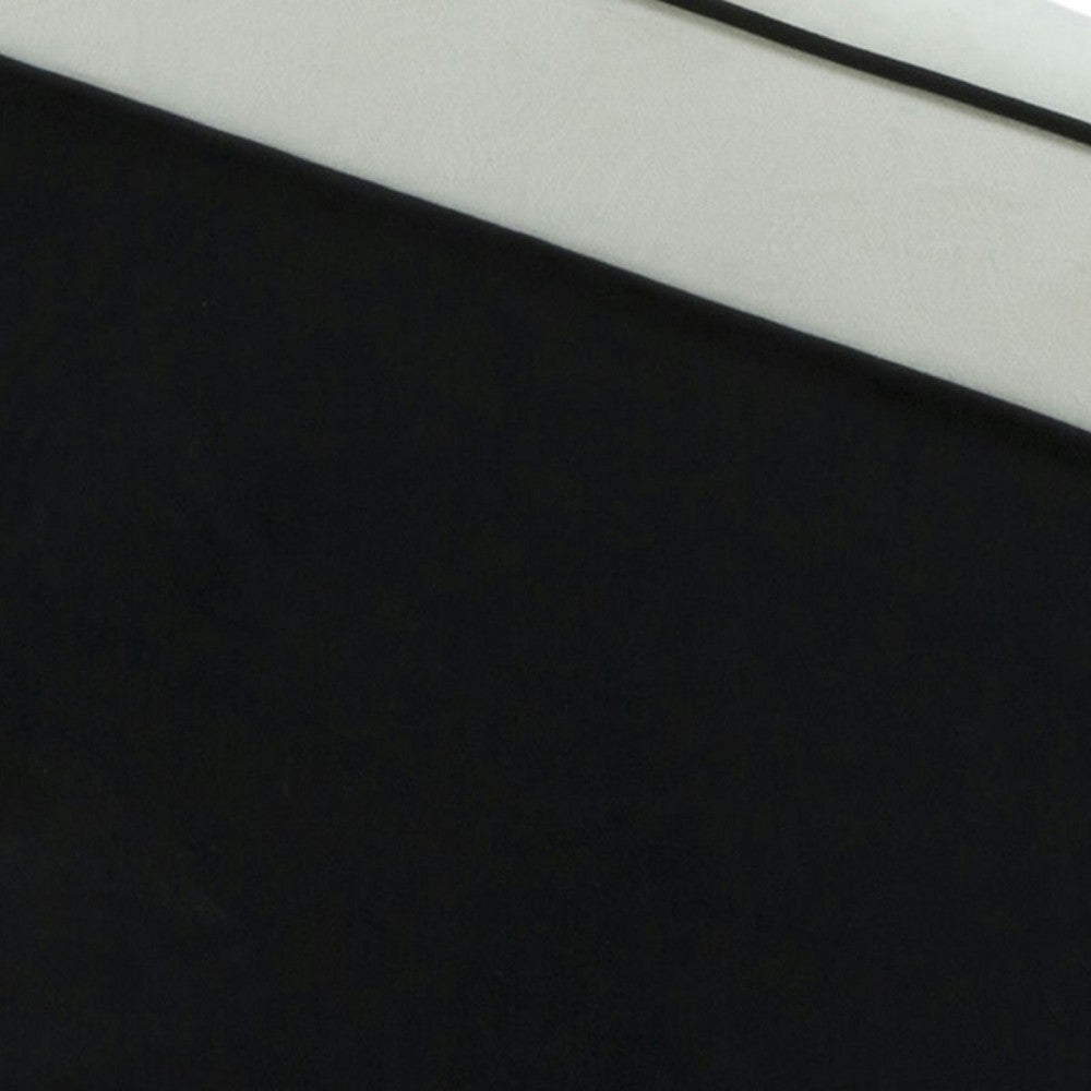 TOV Furniture Carla Cream and Black Velvet Sofa