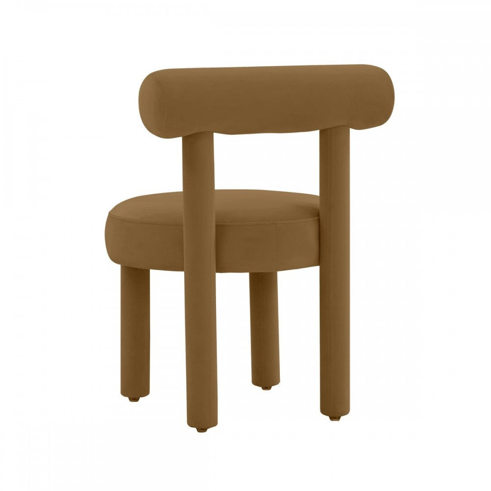 TOV Furniture Carmel Cognac Velvet Chair