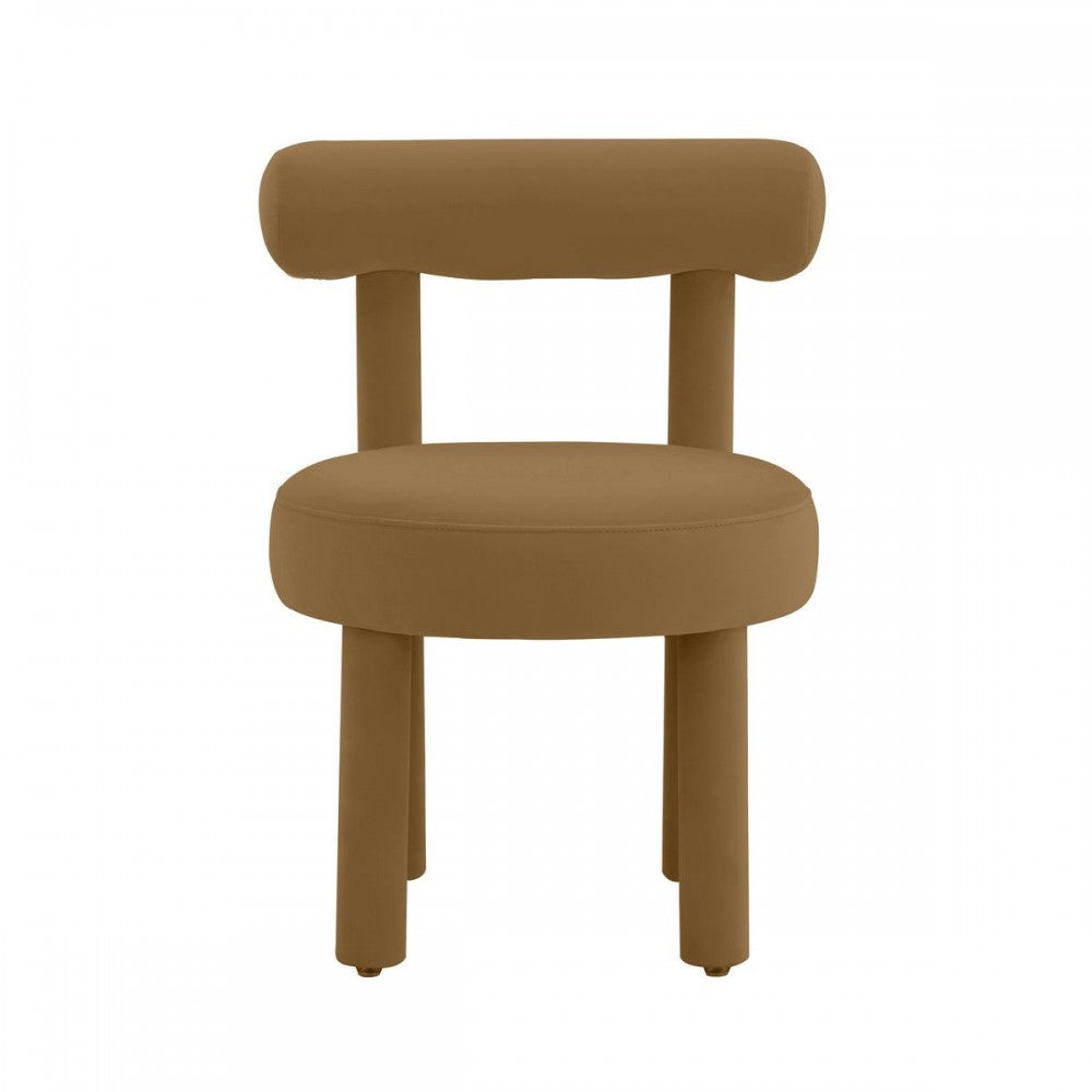 TOV Furniture Carmel Cognac Velvet Chair