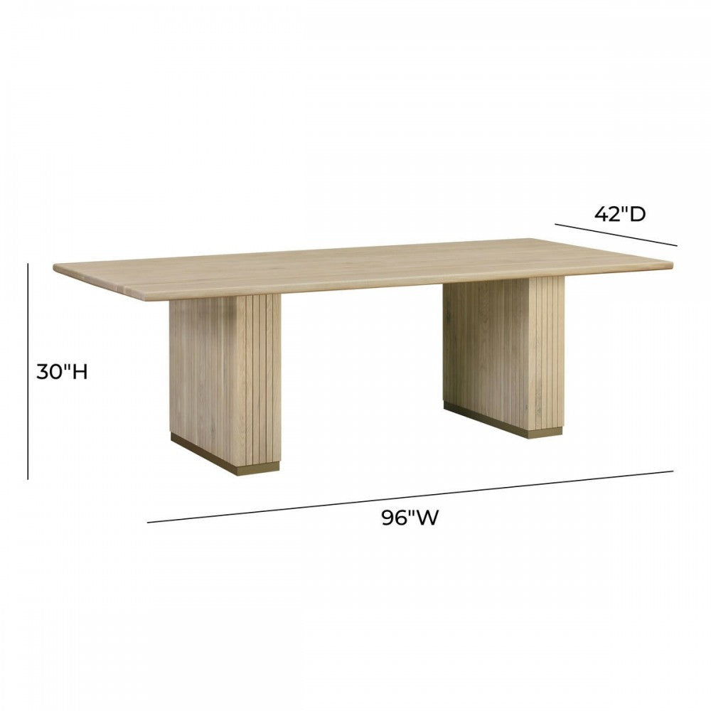 TOV Furniture Chelsea Ash Wood Rectangular Dining Table