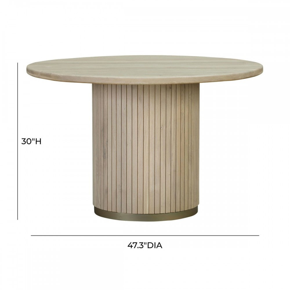 TOV Furniture Chelsea Ash Wood Round Dining Table