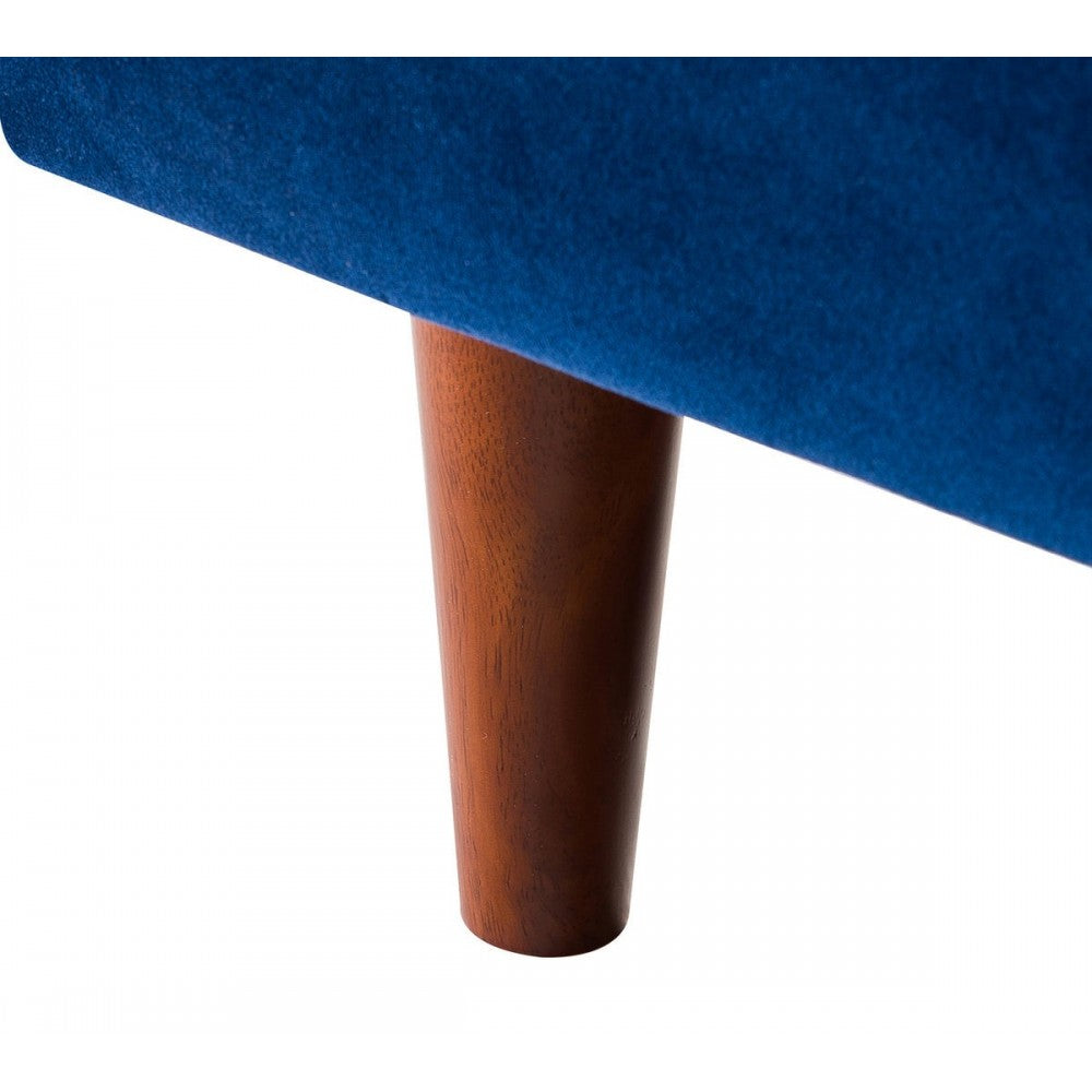 TOV Furniture Como Navy Velvet Sectional LAF