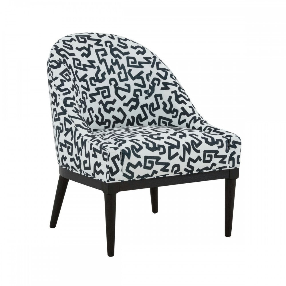 TOV Furniture Crystal Velvet Patterned Accent Chair