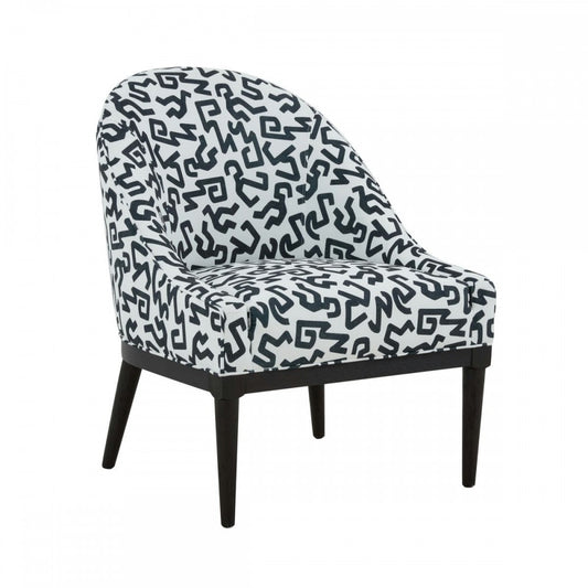 TOV Furniture Crystal Velvet Patterned Accent Chair