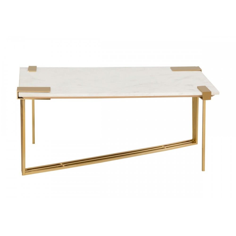 TOV Furniture Daneb White Marble Coffee Table