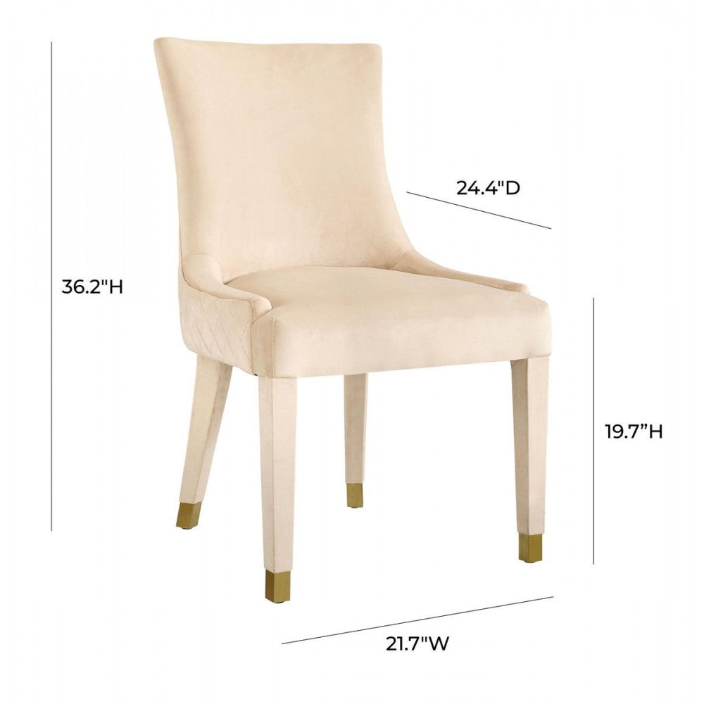 TOV Furniture Diamond Cream Dining Chair (Set of 2)