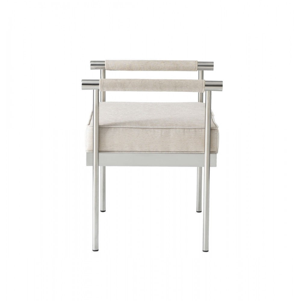 TOV Furniture Diva Cream Velvet Bench