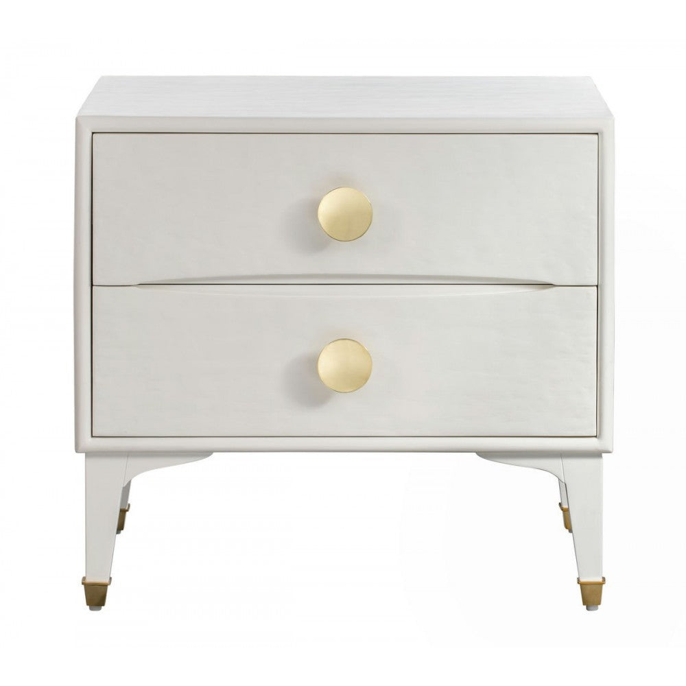 TOV Furniture Divine White Nightstand