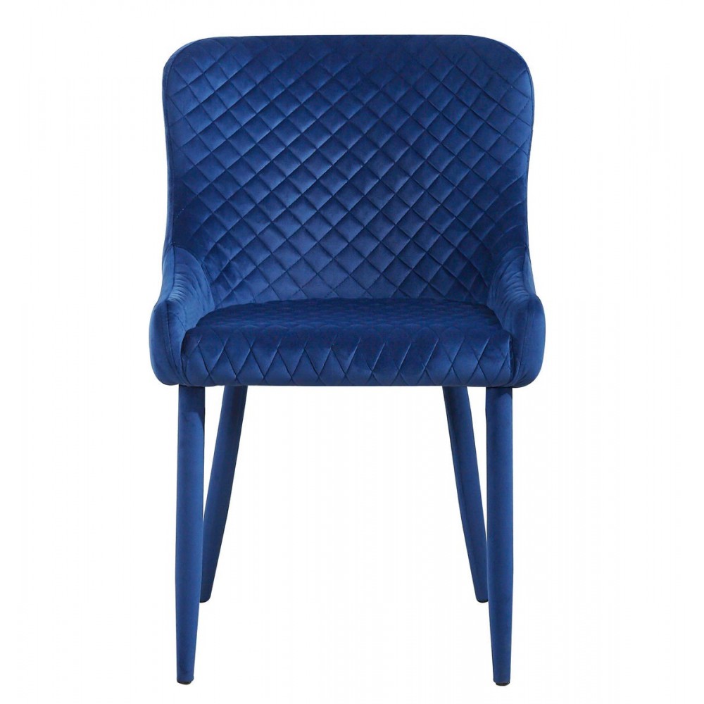 TOV Furniture Draco Navy Velvet Chair