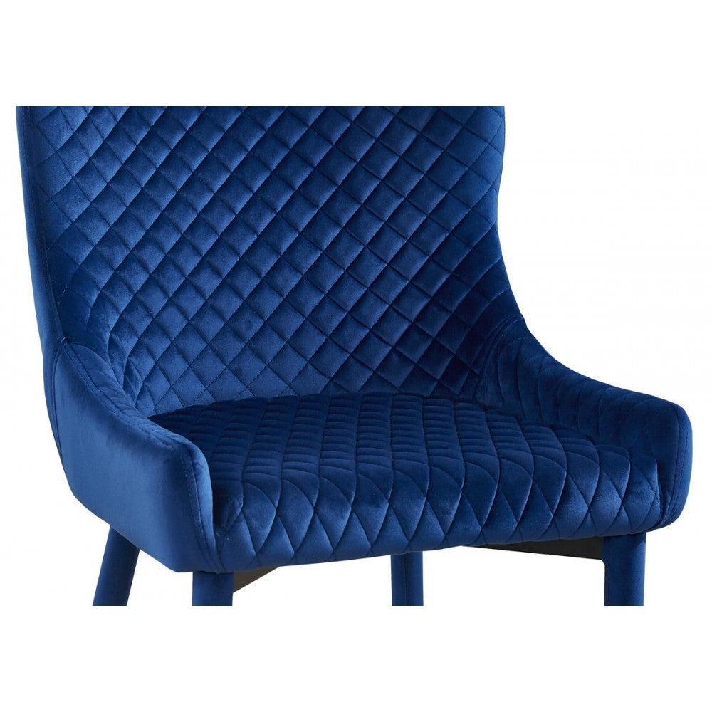 TOV Furniture Draco Navy Velvet Chair